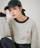 【フリークスストア/FREAK'S STORE】のハート刺繍 ベーシックロングTシャツ 24AW 人気、トレンドファッション・服の通販 founy(ファニー) ファッション Fashion レディースファッション WOMEN トップス・カットソー Tops/Tshirt シャツ/ブラウス Shirts/Blouses ロング / Tシャツ T-Shirts 2024年 2024 2024-2025秋冬・A/W Aw/Autumn/Winter/Fw/Fall/2024-2025 A/W・秋冬 Aw・Autumn/Winter・Fw・Fall-Winter 冬 Winter ショルダー Shoulder シンプル Simple ドロップ Drop ベーシック Basic ロング Long ワンポイント One Point thumbnail ボーダー/ストライプ|ID: prp329100004102049 ipo3291000000028899815