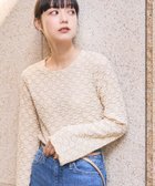 【フリークスストア/FREAK'S STORE】のフラワーストレッチレースロンT 24AW 人気、トレンドファッション・服の通販 founy(ファニー) ファッション Fashion レディースファッション WOMEN トップス・カットソー Tops/Tshirt ロング / Tシャツ T-Shirts 2024年 2024 2024-2025秋冬・A/W Aw/Autumn/Winter/Fw/Fall/2024-2025 A/W・秋冬 Aw・Autumn/Winter・Fw・Fall-Winter 冬 Winter インナー Inner コンパクト Compact ストレッチ Stretch フレア Flare 人気 Popularity thumbnail ナチュラル|ID: prp329100004102050 ipo3291000000029312758