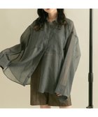 【ケービーエフ/KBF / URBAN RESEARCH】のワイドスリーブシアーシャツ 人気、トレンドファッション・服の通販 founy(ファニー) ファッション Fashion レディースファッション WOMEN トップス・カットソー Tops/Tshirt シャツ/ブラウス Shirts/Blouses 2024年 2024 2024-2025秋冬・A/W Aw/Autumn/Winter/Fw/Fall/2024-2025 A/W・秋冬 Aw・Autumn/Winter・Fw・Fall-Winter 冬 Winter おすすめ Recommend カフス Cuffs キャミワンピース Cami Dress スリーブ Sleeve デニム Denim ベーシック Basic ボトム Bottom ルーズ Loose ワイド Wide thumbnail CHARCOAL|ID: prp329100004102149 ipo3291000000028347861