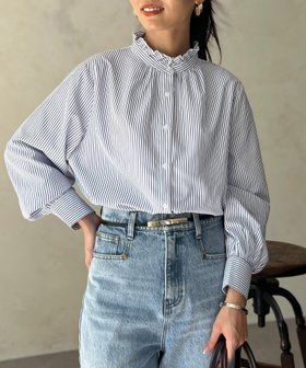 【シェトワ/Chez toi】のネックフリルブラウス 人気、トレンドファッション・服の通販 founy(ファニー) ファッション Fashion レディースファッション WOMEN トップス・カットソー Tops/Tshirt シャツ/ブラウス Shirts/Blouses インナー Inner カーディガン Cardigan シンプル Simple ジャケット Jacket スウェット Sweat ストライプ Stripe デニム Denim フリル Frills 無地 Plain Color リラックス Relax プチプライス・低価格 Affordable おすすめ Recommend |ID:prp329100004102285