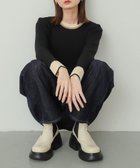 【センスオブプレイス/SENSE OF PLACE by URBAN RESEARCH】のバイカラーコンパクトセーター 人気、トレンドファッション・服の通販 founy(ファニー) ファッション Fashion レディースファッション WOMEN 2024年 2024 2024-2025秋冬・A/W Aw/Autumn/Winter/Fw/Fall/2024-2025 A/W・秋冬 Aw・Autumn/Winter・Fw・Fall-Winter 冬 Winter おすすめ Recommend キャミ Cami ジャケット Jacket トレンド Trend 夏 Summer thumbnail BLACK|ID: prp329100004102317 ipo3291000000028866317