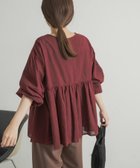 【アーバンリサーチ ドアーズ/URBAN RESEARCH DOORS】のシアーJQコットン2WAYギャザーブラウス 人気、トレンドファッション・服の通販 founy(ファニー) ファッション Fashion レディースファッション WOMEN トップス・カットソー Tops/Tshirt シャツ/ブラウス Shirts/Blouses 2024年 2024 2024-2025秋冬・A/W Aw/Autumn/Winter/Fw/Fall/2024-2025 A/W・秋冬 Aw・Autumn/Winter・Fw・Fall-Winter 冬 Winter カーディガン Cardigan ギャザー Gather シアー Sheer ジャケット Jacket チュニック Tunic thumbnail DARK RED|ID: prp329100004102323 ipo3291000000028519510