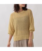 【エルーラ/Elura】の透かし編みゆるニット/133662 人気、トレンドファッション・服の通販 founy(ファニー) ファッション Fashion レディースファッション WOMEN トップス・カットソー Tops/Tshirt ニット Knit Tops サマー Summer シアー Sheer シンプル Simple バランス Balance ボトム Bottom ミックス Mix thumbnail イエロー65|ID: prp329100004102377 ipo3291000000028649396