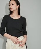 【アダム エ ロペ/ADAM ET ROPE'】の【WEB限定・洗える】7分袖リブTシャツ 人気、トレンドファッション・服の通販 founy(ファニー) ファッション Fashion レディースファッション WOMEN トップス・カットソー Tops/Tshirt シャツ/ブラウス Shirts/Blouses ロング / Tシャツ T-Shirts 2025年 2025 A/W・秋冬 Aw・Autumn/Winter・Fw・Fall-Winter おすすめ Recommend インナー Inner カーディガン Cardigan コンパクト Compact シンプル Simple バランス Balance ポケット Pocket ワイド Wide ワンポイント One Point 洗える Washable thumbnail ブラック(01)|ID: prp329100004102598 ipo3291000000028904010