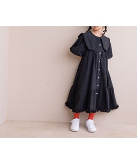 【ローリーズファーム/LOWRYS FARM / KIDS】のBIGカラーワンピースSS 人気、トレンドファッション・服の通販 founy(ファニー) ファッション Fashion キッズファッション KIDS ワンピース Dress/Kids おすすめ Recommend カットソー Cut And Sew ガーリー Girly シンプル Simple スリーブ Sleeve フリル Frills 半袖 Short Sleeve 長袖 Long Sleeve |ID:prp329100004103036