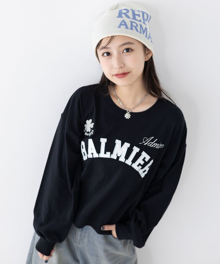 【レピピアルマリオ/repipi armario】のカレッジロゴTシャツ インテリア・キッズ・メンズ・レディースファッション・服の通販 founy(ファニー) https://founy.com/ ファッション Fashion レディースファッション WOMEN トップス・カットソー Tops/Tshirt シャツ/ブラウス Shirts/Blouses ロング / Tシャツ T-Shirts インナー Inner カーゴパンツ Cargo Pants デニム Denim パーカー Hoodie フロント Front ベスト Vest ボトム Bottom 長袖 Long Sleeve |ID: prp329100004105144 ipo3291000000028869140