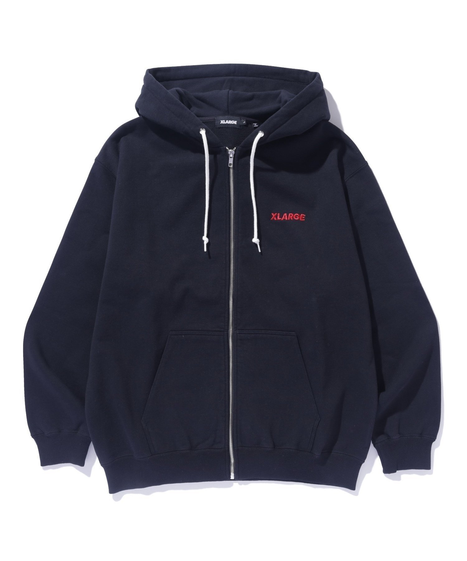 【エクストララージ/XLARGE / MEN】のSTANDARD LOGO ZIP HOODED SWEATSHIRT インテリア・キッズ・メンズ・レディースファッション・服の通販 founy(ファニー) 　ファッション　Fashion　メンズファッション　MEN　トップス・カットソー　Tops/Tshirt/Men　パーカ　Sweats　シャツ　Shirts　フロント　Front　BLACK|ID: prp329100004106208 ipo3291000000028771215