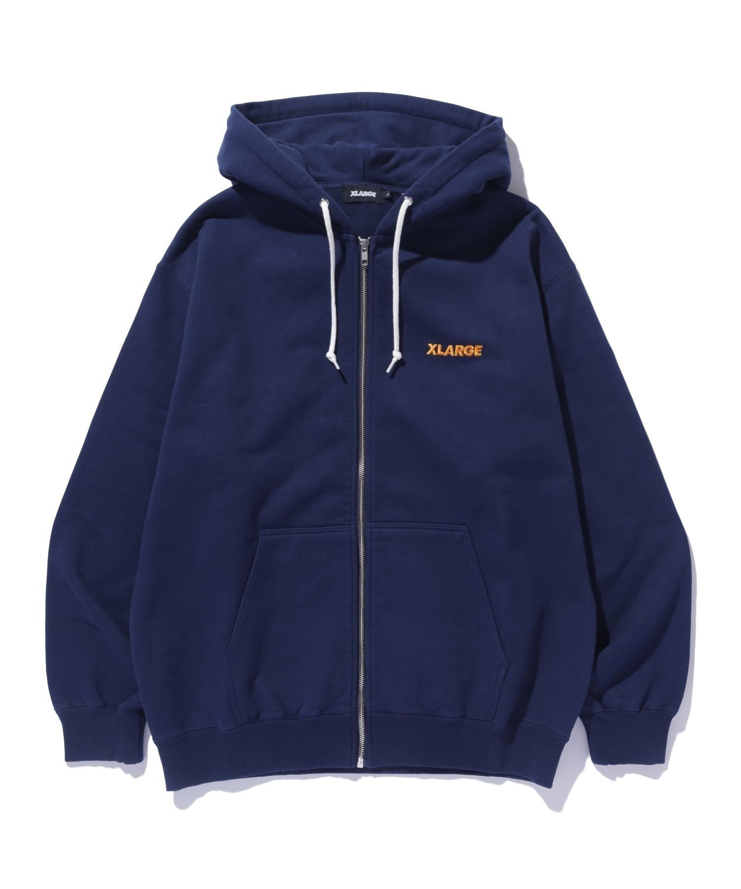 【エクストララージ/XLARGE / MEN】のSTANDARD LOGO ZIP HOODED SWEATSHIRT インテリア・キッズ・メンズ・レディースファッション・服の通販 founy(ファニー) 　ファッション　Fashion　メンズファッション　MEN　トップス・カットソー　Tops/Tshirt/Men　パーカ　Sweats　シャツ　Shirts　フロント　Front　NAVY|ID: prp329100004106208 ipo3291000000028771216