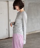 【ニコアンド/niko and】のサイドシャーリングラメプルオーバー 人気、トレンドファッション・服の通販 founy(ファニー) ファッション Fashion レディースファッション WOMEN トップス・カットソー Tops/Tshirt プルオーバー Pullover おすすめ Recommend とろみ Thickness なめらか Smooth ギャザー Gather シアー Sheer シャーリング Shirring トレンド Trend ボトム Bottom リボン Ribbon ロング Long thumbnail グレー15|ID: prp329100004106513 ipo3291000000027926046