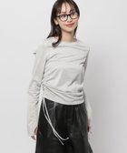 【ニコアンド/niko and】のサイドシャーリングラメプルオーバー 人気、トレンドファッション・服の通販 founy(ファニー) ファッション Fashion レディースファッション WOMEN トップス・カットソー Tops/Tshirt プルオーバー Pullover おすすめ Recommend とろみ Thickness なめらか Smooth ギャザー Gather シアー Sheer シャーリング Shirring トレンド Trend ボトム Bottom リボン Ribbon ロング Long thumbnail シルバー12|ID: prp329100004106513 ipo3291000000027926047