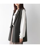 【グローバルワーク/GLOBAL WORK】のお手入れらくらくSET UPジレ/135720 人気、トレンドファッション・服の通販 founy(ファニー) ファッション Fashion レディースファッション WOMEN アウター Coat Outerwear トップス・カットソー Tops/Tshirt ベスト/ジレ Gilets/Vests インナー Inner ジャケット Jacket スタイリッシュ Stylish ストレッチ Stretch ストレート Straight セットアップ Set Up ノースリーブ No Sleeve ビスチェ Bustier ロング Long ワイド Wide 軽量 Lightweight thumbnail スミクロ19|ID: prp329100004106674 ipo3291000000028533005