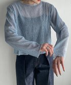 【ローリーズファーム/LOWRYS FARM】の【前後着用可能】シアーラッセルロングスリーブ 人気、トレンドファッション・服の通販 founy(ファニー) ファッション Fashion レディースファッション WOMEN おすすめ Recommend インナー Inner カーディガン Cardigan キャミワンピース Cami Dress シンプル Simple ストライプ Stripe ラッセル Russell ワイド Wide thumbnail ブルー85|ID: prp329100004106695 ipo3291000000028552040