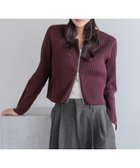 【ローリーズファーム/LOWRYS FARM】のダブルジップクロップドカーディガンLS 人気、トレンドファッション・服の通販 founy(ファニー) ファッション Fashion レディースファッション WOMEN トップス・カットソー Tops/Tshirt カーディガン Cardigans おすすめ Recommend クロップド Cropped デニム Denim トレンド Trend バランス Balance thumbnail パープル38|ID: prp329100004106705 ipo3291000000028887409