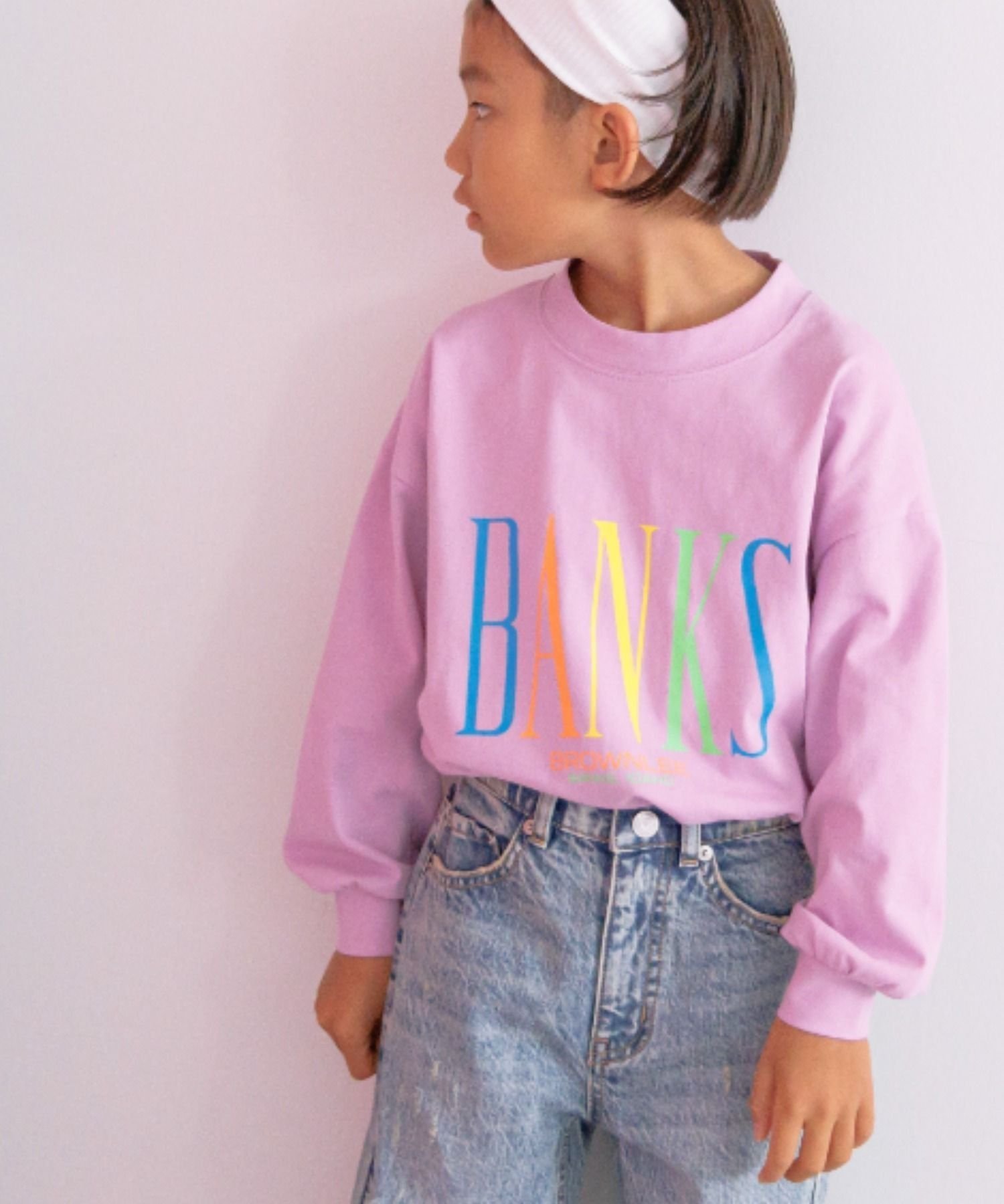 【ローリーズファーム/LOWRYS FARM / KIDS】のプリントBIGTシャツロングスリーブ 人気、トレンドファッション・服の通販 founy(ファニー) 　ファッション　Fashion　キッズファッション　KIDS　グラフィック　Graphic　ネオン　Neon　プリント　Print　 other-1|ID: prp329100004106794 ipo3291000000028458533