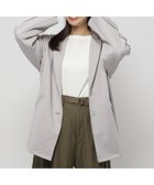 【ニコアンド/niko and】のトラックラインテーラージャケット 人気、トレンドファッション・服の通販 founy(ファニー) ファッション Fashion レディースファッション WOMEN アウター Coat Outerwear ジャケット Jackets おすすめ Recommend キャップ Cap ジャケット Jacket ジャージ Jersey ストレッチ Stretch リラックス Relax 秋 Autumn/Fall thumbnail ライトグレー12|ID: prp329100004107576 ipo3291000000028323852