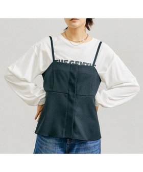 【グローバルワーク/GLOBAL WORK】のお手入れらくらくSET UPビスチェ/136189 人気、トレンドファッション・服の通販 founy(ファニー) ファッション Fashion レディースファッション WOMEN トップス・カットソー Tops/Tshirt ビスチェ Bustier インナー Inner ジャケット Jacket スタイリッシュ Stylish ストレッチ Stretch ストレート Straight セットアップ Set Up デニム Denim バルーン Balloon ビスチェ Bustier フレア Flare ペプラム Peplum ボトム Bottom ワイド Wide |ID:prp329100004107828