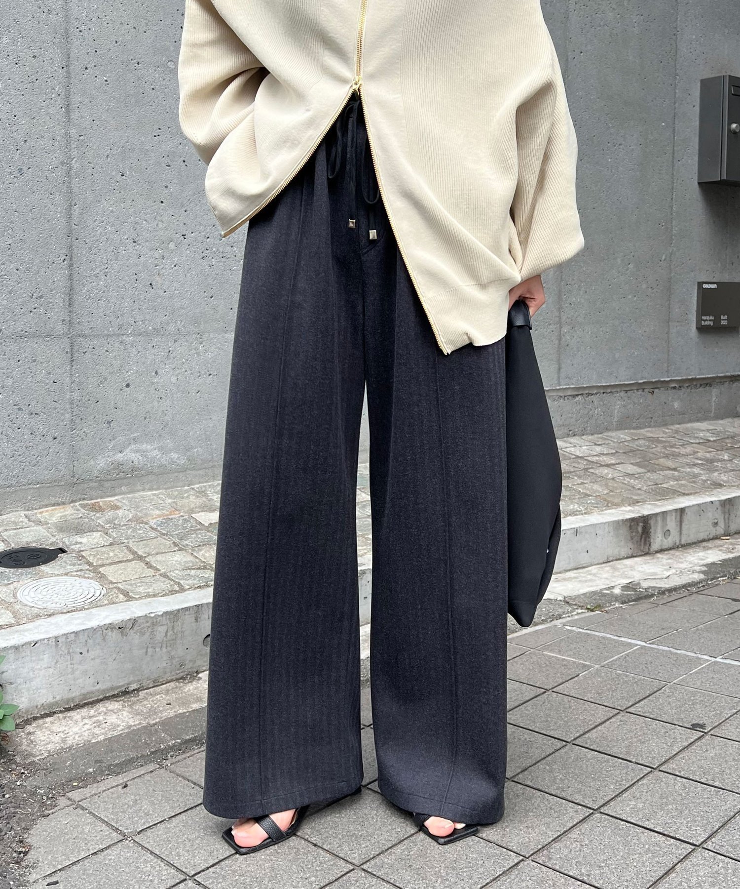 【その他のブランド/Other】の【サイズ展開あり】ウールライクイージーパンツ 人気、トレンドファッション・服の通販 founy(ファニー) 　ファッション　Fashion　レディースファッション　WOMEN　パンツ　Pants　フロント　Front　エレガント 上品　Elegant　楽ちん　Easy　 other-1|ID: prp329100004108274 ipo3291000000028760719