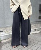 【その他のブランド/Other】の【サイズ展開あり】ウールライクイージーパンツ 人気、トレンドファッション・服の通販 founy(ファニー) ファッション Fashion レディースファッション WOMEN パンツ Pants フロント Front エレガント 上品 Elegant 楽ちん Easy thumbnail チャコールグレー|ID: prp329100004108274 ipo3291000000028760720