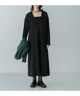 【アーバンリサーチ/URBAN RESEARCH】のVネックロングワンピース 人気、トレンドファッション・服の通販 founy(ファニー) ファッション Fashion レディースファッション WOMEN ワンピース Dress 2024年 2024 2024-2025秋冬・A/W Aw/Autumn/Winter/Fw/Fall/2024-2025 A/W・秋冬 Aw・Autumn/Winter・Fw・Fall-Winter 冬 Winter おすすめ Recommend インナー Inner カットソー Cut And Sew キャミソール Camisole シェイプ Shape ストレッチ Stretch タンク Tank フレア Flare ベーシック Basic 日本製 Made In Japan |ID:prp329100004108676