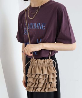 【ルクールブラン/le.coeur blanc】のPUフリルギャザーミニショルダー 人気、トレンドファッション・服の通販 founy(ファニー) ファッション Fashion レディースファッション WOMEN おすすめ Recommend ショルダー Shoulder シンプル Simple フリル Frills |ID:prp329100004108893