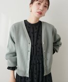 【ナチュラルクチュール/natural couture】のいろいろ釦畦編みポリニットカーディガン ミント|ID: prp329100004108971 ipo3291000000028610988