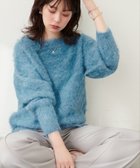 【ナチュラルクチュール/natural couture】の【WEB限定】リサイクルポリシャギー起毛クルーネックニット 人気、トレンドファッション・服の通販 founy(ファニー) ファッション Fashion レディースファッション WOMEN トップス・カットソー Tops/Tshirt ニット Knit Tops シンプル Simple デニム Denim トレンド Trend フェミニン Feminine ロング Long 2024年 2024 2024-2025秋冬・A/W Aw/Autumn/Winter/Fw/Fall/2024-2025 thumbnail ブルー|ID: prp329100004109374 ipo3291000000028848600