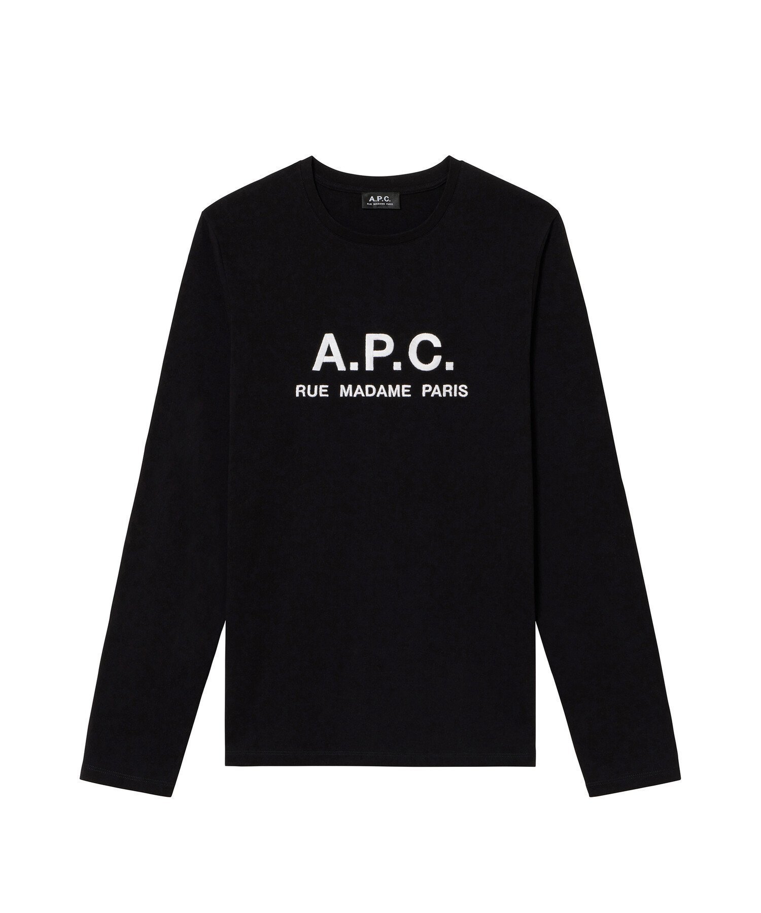 【アーペーセー/A.P.C. / MEN】のRue Madame 長袖Tシャツ インテリア・キッズ・メンズ・レディースファッション・服の通販 founy(ファニー) 　ファッション　Fashion　メンズファッション　MEN　ストレート　Straight　トリミング　Trimming　バイアス　Bias　長袖　Long Sleeve　黒|ID: prp329100004109895 ipo3291000000028526684