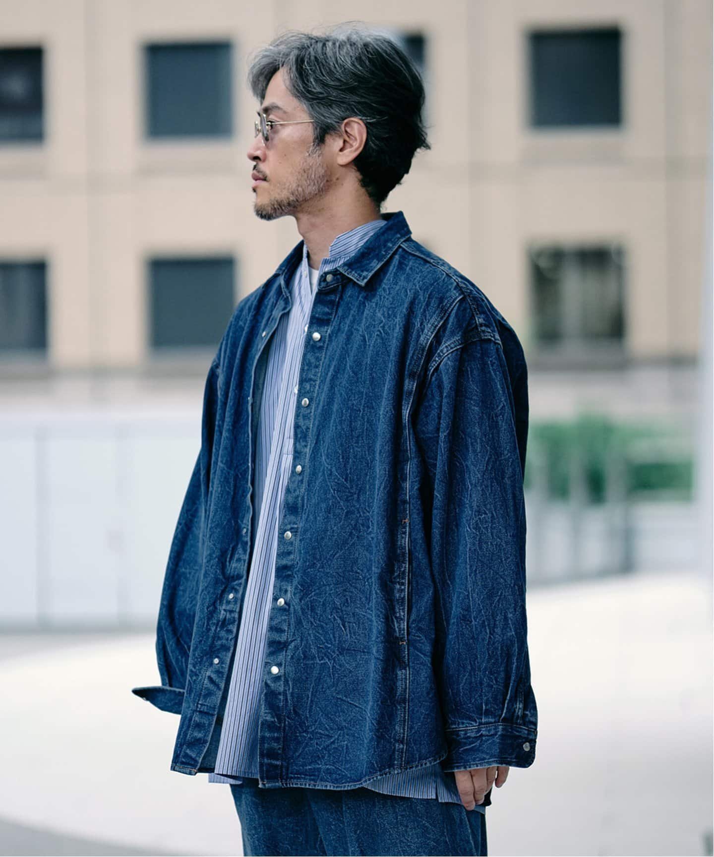 【エディフィス/EDIFICE / MEN】のデニム シャツ 人気、トレンドファッション・服の通販 founy(ファニー) 　ファッション　Fashion　メンズファッション　MEN　コレクション　Collection　スタンダード　Standard　ストレート　Straight　スリット　Slit　デニム　Denim　トレンド　Trend　ドット　Dot　プリーツ　Pleats　ポケット　Pocket　ラップ　Wrap　ランダム　Random　ワイド　Wide　 other-1|ID: prp329100004110122 ipo3291000000028545061