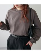 【ディスコート/Discoat】の《新色追加!》【WEB限定】ボーダービッグロングTシャツ 人気、トレンドファッション・服の通販 founy(ファニー) ファッション Fashion レディースファッション WOMEN トップス・カットソー Tops/Tshirt シャツ/ブラウス Shirts/Blouses ロング / Tシャツ T-Shirts A/W・秋冬 Aw・Autumn/Winter・Fw・Fall-Winter ボトム Bottom ボーダー Border 無地 Plain Color thumbnail チャコールグレー|ID: prp329100004110146 ipo3291000000028247179