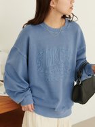 【ディスコート/Discoat】の【WEB限定】ロゴ刺繍ピグメントスウェット【ユニセックス】 人気、トレンドファッション・服の通販 founy(ファニー) ファッション Fashion レディースファッション WOMEN トップス・カットソー Tops/Tshirt パーカ Sweats スウェット Sweat スウェット Sweat デニム Denim ボトム Bottom ヴィンテージ Vintage thumbnail サックスブルー|ID: prp329100004110175 ipo3291000000029063225