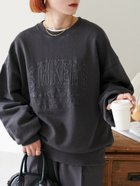 【ディスコート/Discoat】の【WEB限定】ロゴ刺繍ピグメントスウェット【ユニセックス】 人気、トレンドファッション・服の通販 founy(ファニー) ファッション Fashion レディースファッション WOMEN トップス・カットソー Tops/Tshirt パーカ Sweats スウェット Sweat スウェット Sweat デニム Denim ボトム Bottom ヴィンテージ Vintage thumbnail チャコールグレー|ID: prp329100004110175 ipo3291000000029063230