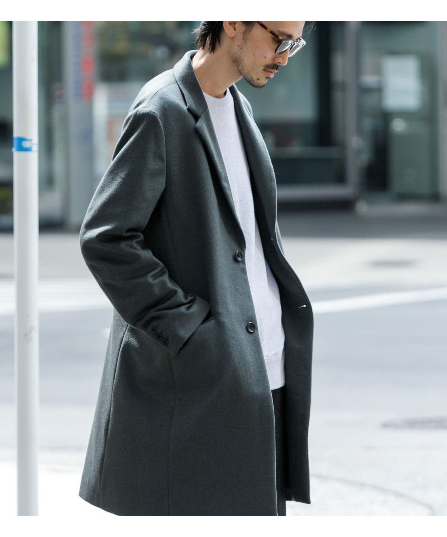 【アーバンリサーチ/URBAN RESEARCH / MEN】のチェスターコート インテリア・キッズ・メンズ・レディースファッション・服の通販 founy(ファニー) 　ファッション　Fashion　メンズファッション　MEN　2023年　2023　2023-2024秋冬・A/W　Aw/Autumn/Winter//Fw/Fall-Winter/2023-2024　A/W・秋冬　Aw・Autumn/Winter・Fw・Fall-Winter　冬　Winter　チェスターコート　Chester Coat　フォルム　Form　ベスト　Vest　エレガント 上品　Elegant　定番　Standard　S/GREEN|ID: prp329100004110324 ipo3291000000028742201