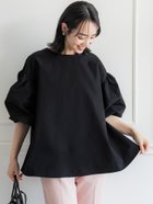 【コカ/COCA】の袖バルーンAラインブラウス 人気、トレンドファッション・服の通販 founy(ファニー) ファッション Fashion レディースファッション WOMEN トップス・カットソー Tops/Tshirt シャツ/ブラウス Shirts/Blouses キャミソール Camisole シンプル Simple スラックス Slacks スリーブ Sleeve デニム Denim トレンド Trend バランス Balance バルーン Balloon フェミニン Feminine ポケット Pocket リボン Ribbon thumbnail Black|ID: prp329100004110394 ipo3291000000028535630