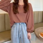 【ミニミニストア/miniministore】の長袖Tシャツ ドロップショルダーtシャツ あずき色|ID: prp329100004111211 ipo3291000000029190100