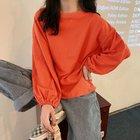 【ミニミニストア/miniministore】の長袖Tシャツ ドロップショルダーtシャツ 人気、トレンドファッション・服の通販 founy(ファニー) ファッション Fashion レディースファッション WOMEN トップス・カットソー Tops/Tshirt シャツ/ブラウス Shirts/Blouses ロング / Tシャツ T-Shirts イエロー Yellow オレンジ Orange 秋 Autumn/Fall ショルダー Shoulder ドロップ Drop 長袖 Long Sleeve パープル Purple 無地 Plain Color ラウンド Round リラックス Relax 楽ちん Easy thumbnail オレンジレッド|ID: prp329100004111211 ipo3291000000029190108