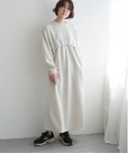 【ノッチ/notch】の裏毛ドロストデザインワンピース 人気、トレンドファッション・服の通販 founy(ファニー) ファッション Fashion レディースファッション WOMEN ワンピース Dress おすすめ Recommend シンプル Simple デニム Denim トレンド Trend thumbnail オフホワイト|ID: prp329100004112723 ipo3291000000028843935