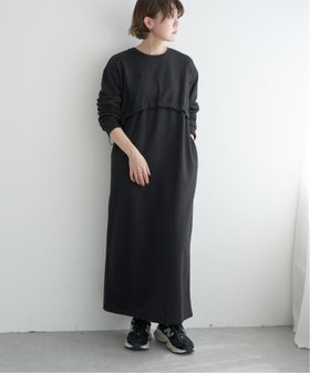 【ノッチ/notch】の裏毛ドロストデザインワンピース 人気、トレンドファッション・服の通販 founy(ファニー) ファッション Fashion レディースファッション WOMEN ワンピース Dress おすすめ Recommend シンプル Simple デニム Denim トレンド Trend |ID:prp329100004112723