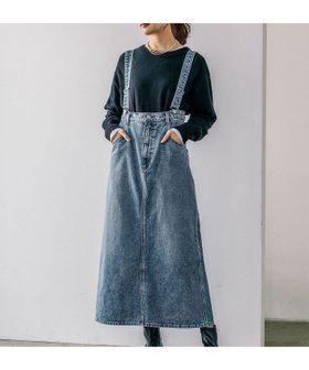 【グローバルワーク/GLOBAL WORK】のGOODデニムハイウエストジャンスカ/132430 人気、トレンドファッション・服の通販 founy(ファニー) ファッション Fashion レディースファッション WOMEN インナー Inner ジャンスカ Janska スリット Slit デニム Denim ロング Long |ID:prp329100004112750