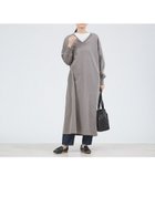 【コレックス/collex】のピグメントダイ裏毛Vネックワンピース 人気、トレンドファッション・服の通販 founy(ファニー) ファッション Fashion レディースファッション WOMEN ワンピース Dress インナー Inner ウォッシュ Wash バランス Balance リラックス Relax ヴィンテージ Vintage エレガント 上品 Elegant thumbnail チャコールグレー|ID: prp329100004114265 ipo3291000000029454030