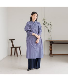 【コレックス/collex】の【Alltid】スーピマコットンシャツワンピース 人気、トレンドファッション・服の通販 founy(ファニー) ファッション Fashion レディースファッション WOMEN ワンピース Dress シャツワンピース Shirt Dresses クール Cool コンパクト Compact スウェット Sweat スタイリッシュ Stylish ストライプ Stripe トレンド Trend ベーシック Basic おすすめ Recommend |ID:prp329100004114289