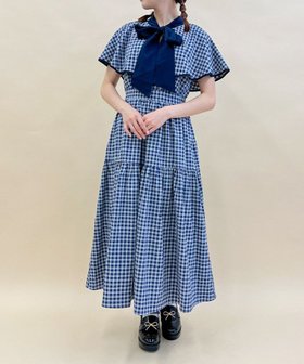 【アクシーズファム/axes femme】のチェックケープデザインワンピース 人気、トレンドファッション・服の通販 founy(ファニー) ファッション Fashion レディースファッション WOMEN ワンピース Dress おすすめ Recommend インナー Inner ガーリー Girly チェック Check エレガント 上品 Elegant 秋 Autumn/Fall |ID:prp329100004114323