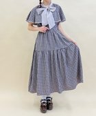 【アクシーズファム/axes femme】のチェックケープデザインワンピース 人気、トレンドファッション・服の通販 founy(ファニー) ファッション Fashion レディースファッション WOMEN ワンピース Dress おすすめ Recommend インナー Inner ガーリー Girly チェック Check エレガント 上品 Elegant 秋 Autumn/Fall thumbnail チャコール|ID: prp329100004114323 ipo3291000000028500580