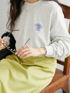 【ディスコート/Discoat】の【WEB限定】ワンポイント刺繍ビッグロングTシャツ 人気、トレンドファッション・服の通販 founy(ファニー) ファッション Fashion レディースファッション WOMEN トップス・カットソー Tops/Tshirt シャツ/ブラウス Shirts/Blouses ロング / Tシャツ T-Shirts おすすめ Recommend インナー Inner シンプル Simple スリーブ Sleeve ビッグ Big メンズ Mens ロング Long ワイド Wide ワンポイント One Point 人気 Popularity 定番 Standard thumbnail ライトグレー|ID: prp329100004114406 ipo3291000000028588456