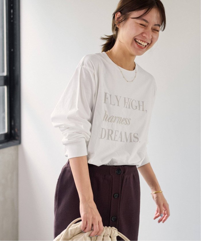 【ジャーナルスタンダード レリューム/JOURNAL STANDARD relume】のFLY HIGHロゴロングTシャツ インテリア・キッズ・メンズ・レディースファッション・服の通販 founy(ファニー) https://founy.com/ ファッション Fashion レディースファッション WOMEN トップス・カットソー Tops/Tshirt シャツ/ブラウス Shirts/Blouses ロング / Tシャツ T-Shirts 2024年 2024 2024-2025秋冬・A/W Aw/Autumn/Winter/Fw/Fall/2024-2025 おすすめ Recommend グラフィック Graphic シルケット Mercerization プリント Print ロング Long |ID: prp329100004114535 ipo3291000000028886982