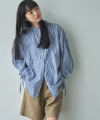 【コーエン/COEN】のELSコットン袖リボンバンドカラーシャツ NAVY|ID: prp329100004114715 ipo3291000000028827362