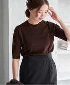 【イエナ/IENA】のARKABA クルー半袖プルオーバー 人気、トレンドファッション・服の通販 founy(ファニー) ファッション Fashion レディースファッション WOMEN トップス・カットソー Tops/Tshirt プルオーバー Pullover 2024年 2024 2024-2025秋冬・A/W Aw/Autumn/Winter/Fw/Fall/2024-2025 おすすめ Recommend アンサンブル Ensemble イタリア Italy カーディガン Cardigan 半袖 Short Sleeve thumbnail ブラウン|ID: prp329100004115358 ipo3291000000028043516