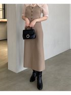 【スナイデル/SNIDEL】のニットドッキングフレアワンピース 人気、トレンドファッション・服の通販 founy(ファニー) ファッション Fashion レディースファッション WOMEN ワンピース Dress エレガント 上品 Elegant サイドジップ Side Zip スキッパー Skipper ドッキング Docking ビスチェ Bustier ビッグ Big フィット Fit フェミニン Feminine プリント Print ボタニカル Botanical ロング Long 半袖 Short Sleeve thumbnail BEG[037]|ID: prp329100004115883 ipo3291000000028499742