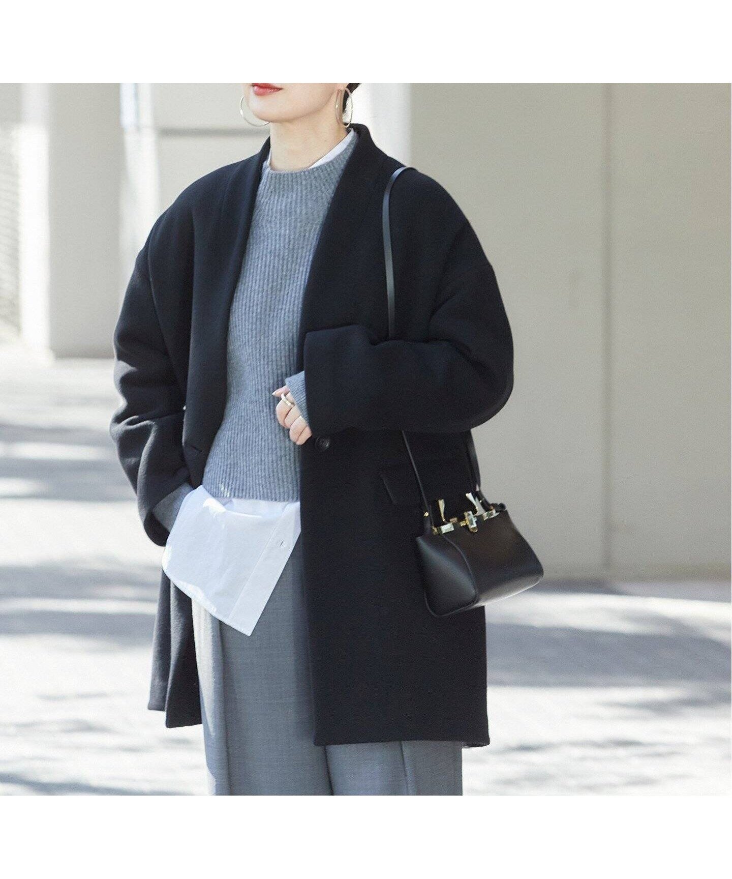 【ジャーナルスタンダード レサージュ/journal standard L'essage】のSUPER140S/GIOLICAコクーンコート 人気、トレンドファッション・服の通販 founy(ファニー) 　ファッション　Fashion　レディースファッション　WOMEN　アウター　Coat Outerwear　コート　Coats　2024年　2024　2024-2025秋冬・A/W　Aw/Autumn/Winter/Fw/Fall/2024-2025　シンプル　Simple　ツイード　Tweed　エレガント 上品　Elegant　 other-1|ID: prp329100004115909 ipo3291000000028942665