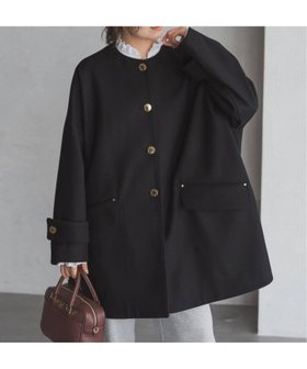 【イエナ/IENA】のMACKINTOSH/マッキントッシュ 別注 HUMBIE ノーカラーコクーンコート 人気、トレンドファッション・服の通販 founy(ファニー) ファッション Fashion レディースファッション WOMEN アウター Coat Outerwear コート Coats ストール Stall タートルネック Turtleneck バランス Balance ミドル Middle ワイド Wide 別注 Special Order |ID:prp329100004115988