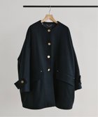 【イエナ/IENA】のMACKINTOSH/マッキントッシュ 別注 HUMBIE ノーカラーコクーンコート ネイビー|ID: prp329100004115988 ipo3291000000028715351